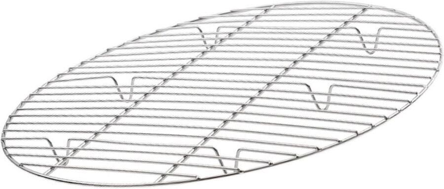 Rond Koelrek Stoomrek Bakrek Gezond Koken Waterscheidingsontwerp 26 cm diameter Zilver