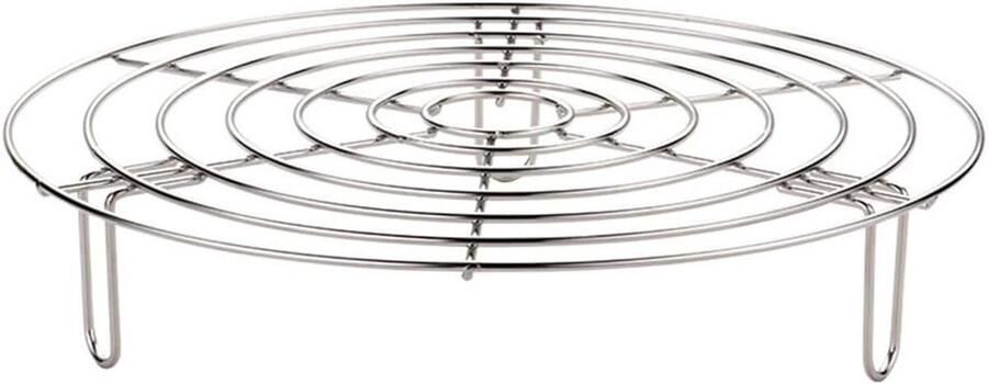 Rond koelrek van roestvrij staal voor stomen koken en bakken 24 cm ideaal voor keukenaccessoires
