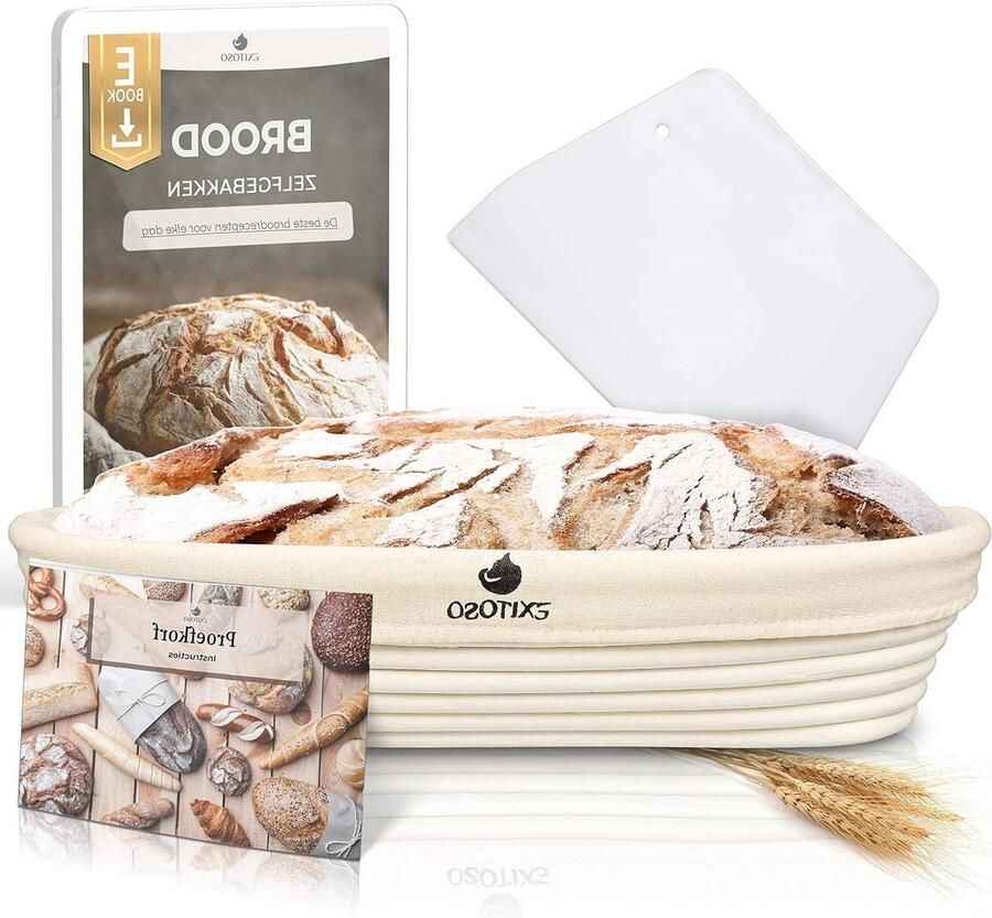 Rond Rijsmandje Broodvorm Fermentatie Brood Bakken Natuurlijk Rotan Materiaal Ø 25 cm Niet Van Toepassing