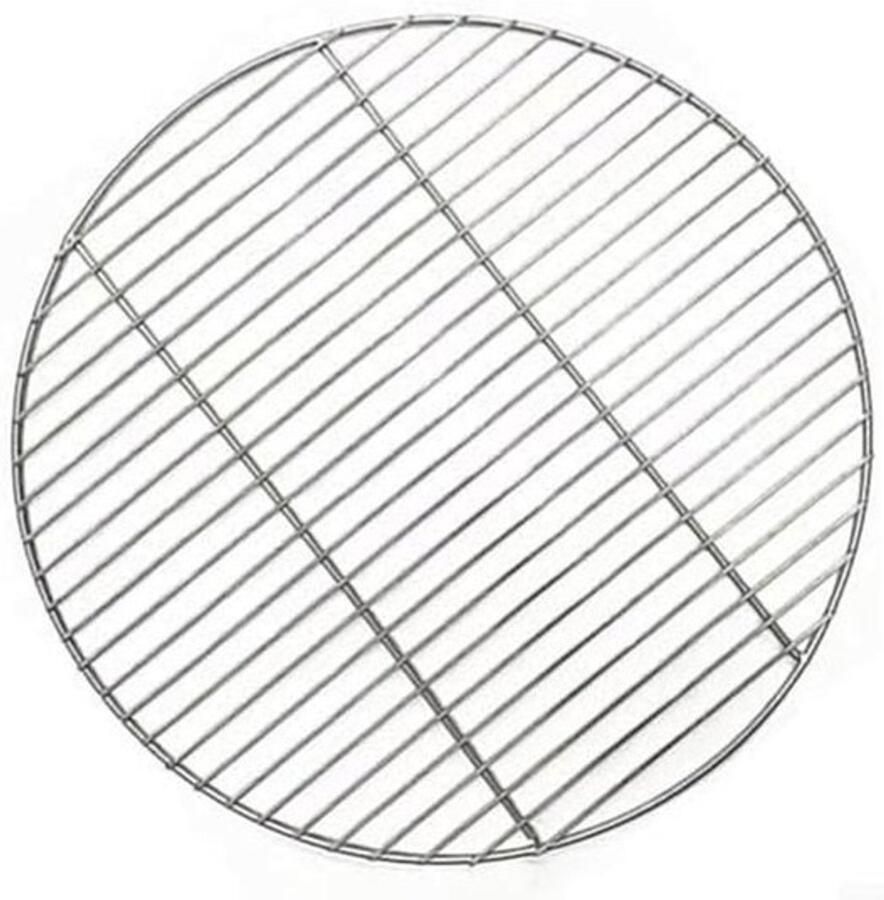 Rond roestvrij stalen grillrooster 38 cm voor BBQ camping en picknick