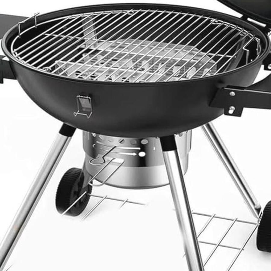 Rond roestvrij stalen grillrooster 43 cm Perfect voor BBQ camping en tuinfeest