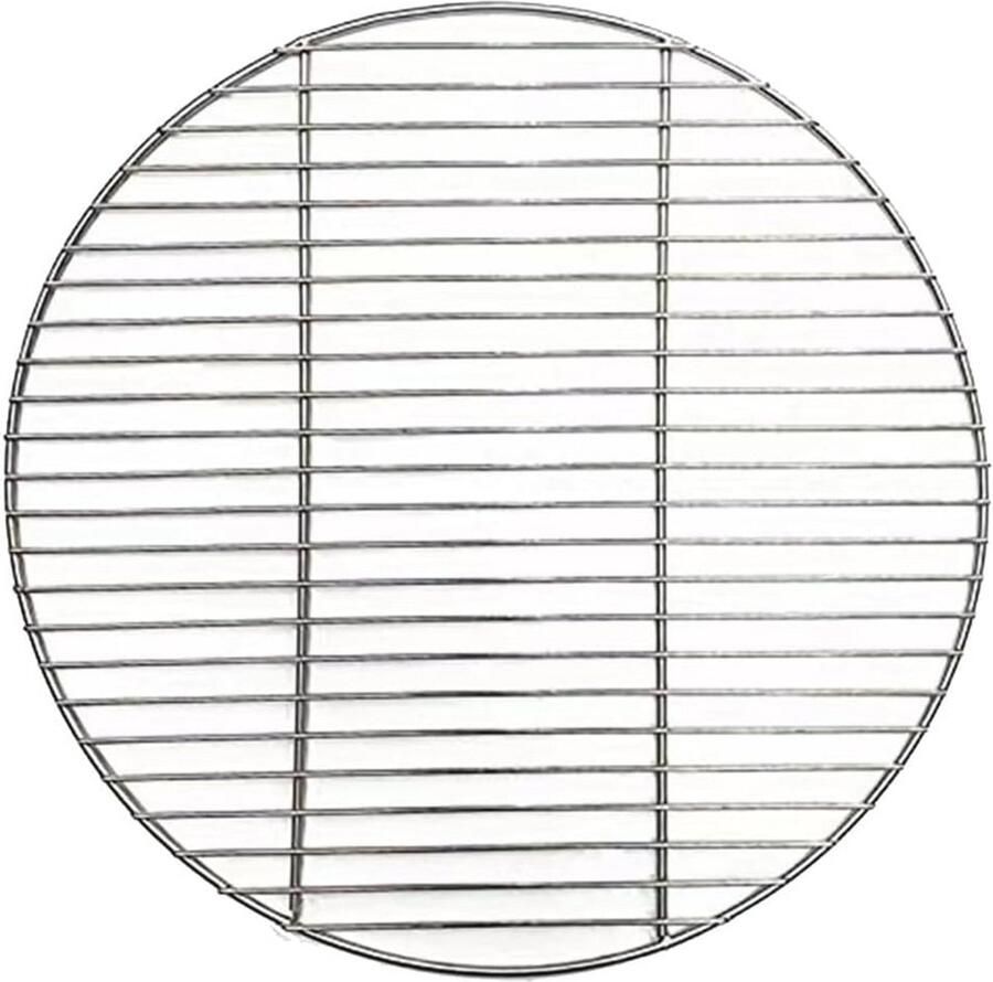Ronde Grillrooster van RVS (43 45 cm) voor Barbecue Camping en Buiten Koken