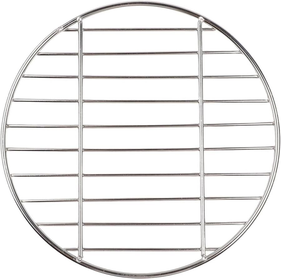 Rond Rooster Stoomrek Koken en Stomen Roestvrij staal 28 cm Zilverkleurig