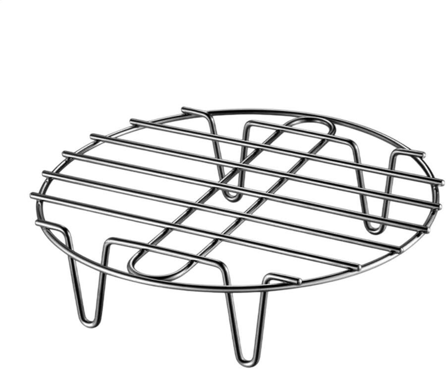 Rond Stoomrek Bakken Roosteren Grillrek Gezond Koken Warmte-isolerend Ontwerp 205 x 205 x 6 cm Meerkleurig
