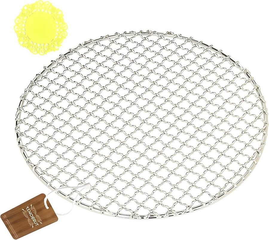 Rond Stoomrek Grill Accessoire Voedsel Bereiden Roestvrij Staal 19 cm Zilverkleurig