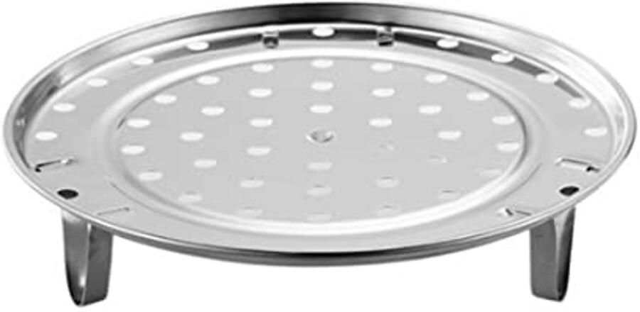 Rond stoomrek van roestvrij staal voor snelkookpan set van 2