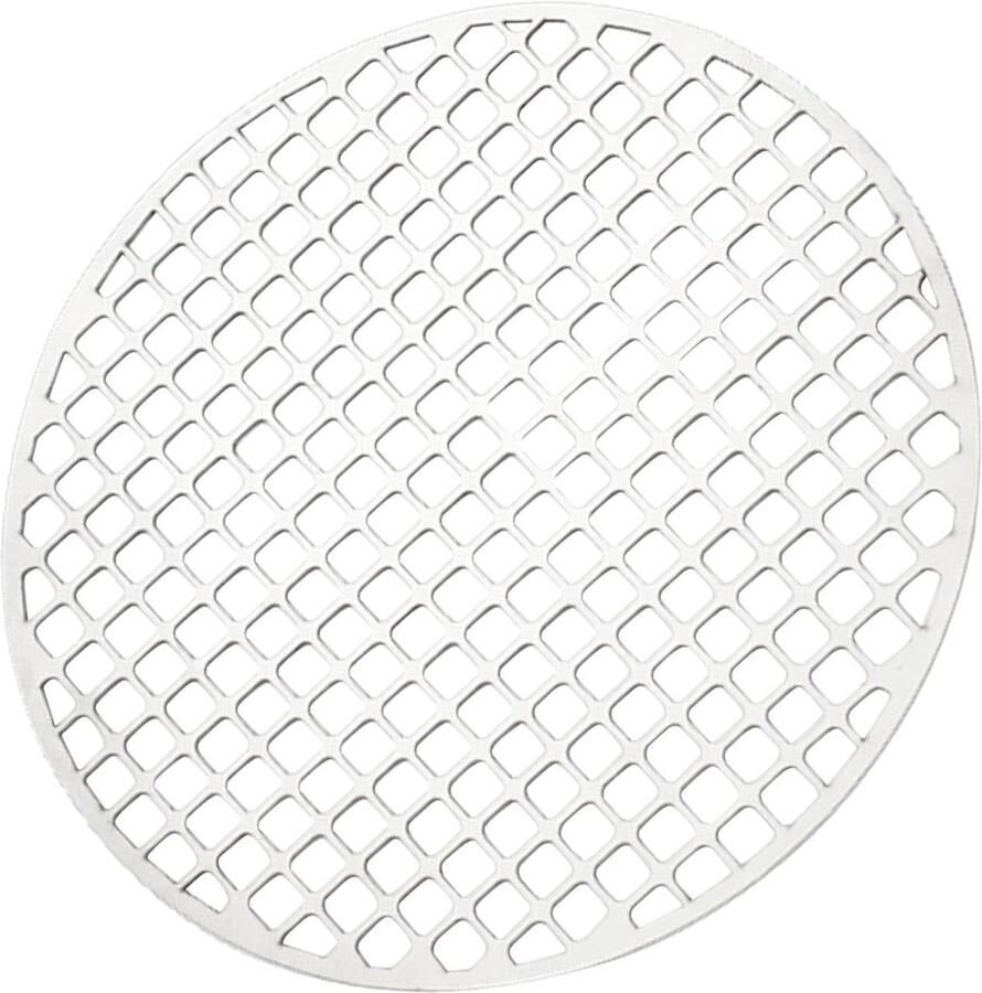 Grillrooster RVS BBQ Kookrooster Buiten Koken Hittebestendige Constructie 18x18x2 cm Zilver