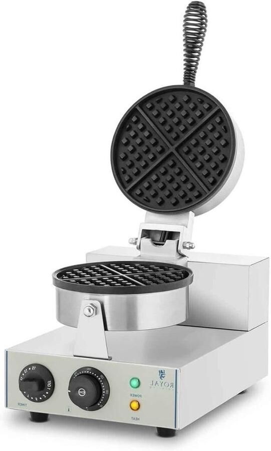 Rond wafelijzer Apparaat voor wafels bakken Snel op temperatuur 43 x 50 x 56 cm