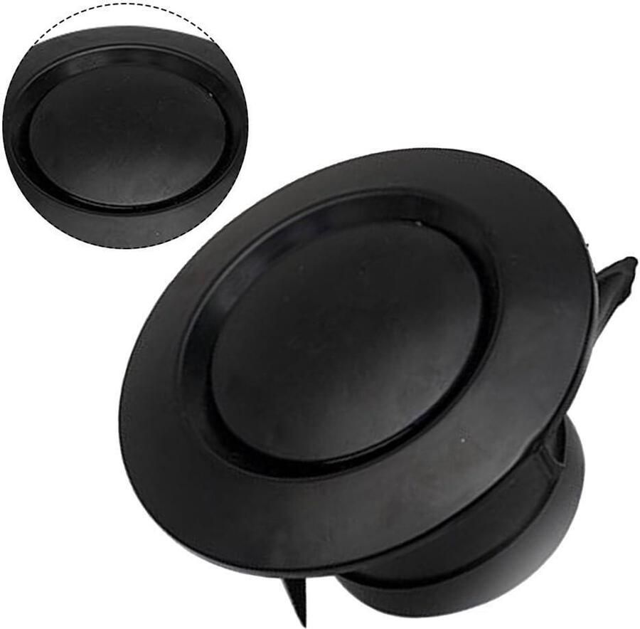 Ronde afzuigkap Ventilatieafdekking Luchtvolume regelen Instelbare luchtstroom 75 mm diameter Zwart