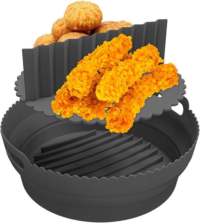 Ronde Airfryer Siliconen Liner Herbruikbare Bakvorm voor Au Gratin en Meer