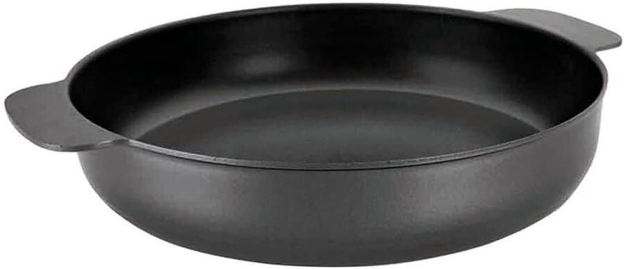 Ronde Aluminium Portiepan met Antiaanbaklaag 24 cm Geschikt voor Inductie