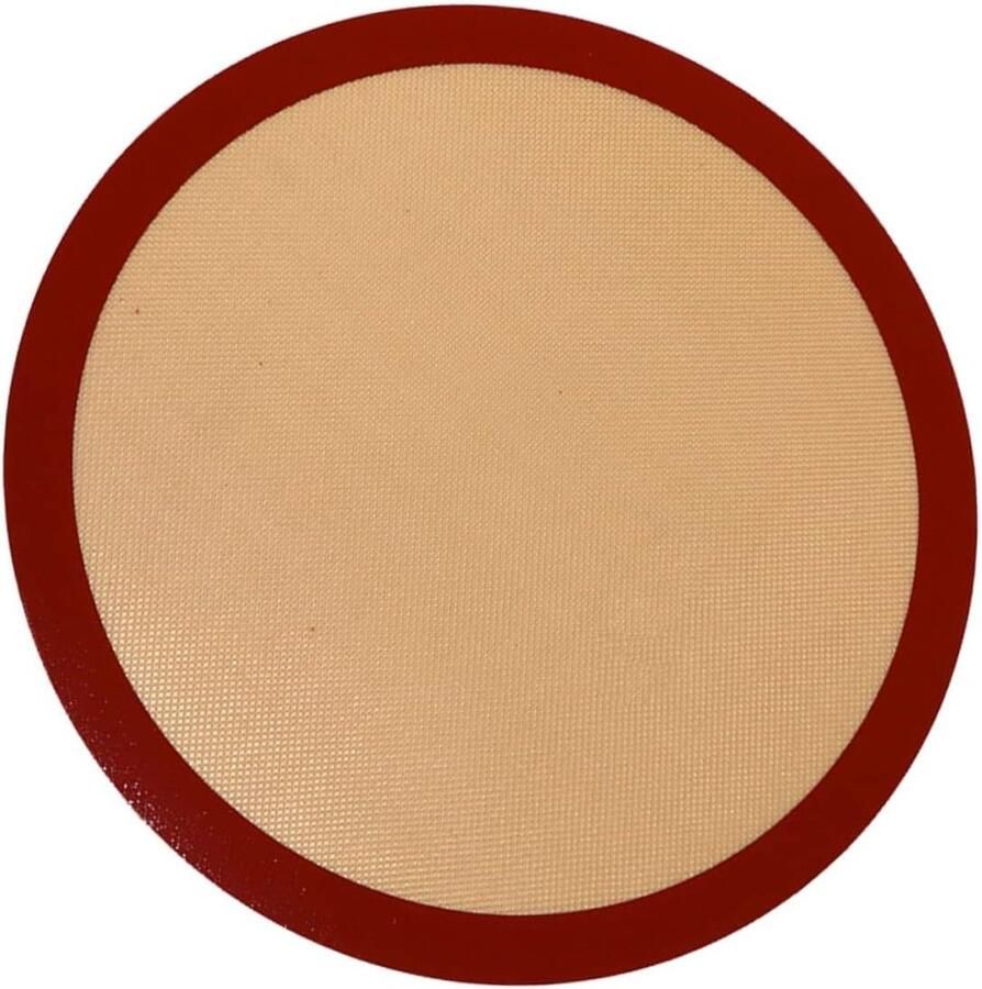 Ronde Bakmat Vellen Siliconen Bakmatten Bakken en Grillen Niet-klevend 26x26cm Grijs