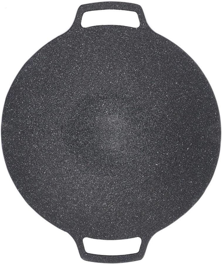 Ronde Bakplaat Grillpan Plaat Buiten Koken Verticale Verwarming 30CM Diameter Zwart