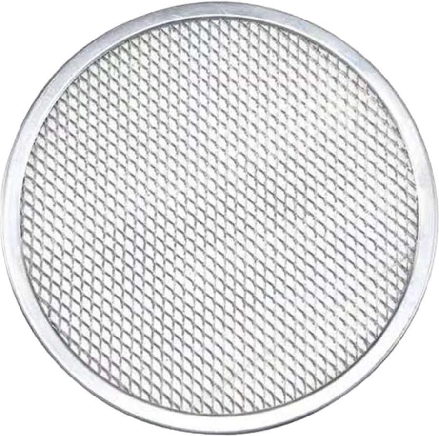 Ronde Bakplaat Pizza Pan Pizza Bakken Geperforeerd Ontwerp 17.7 x 17.8 cm Zilver