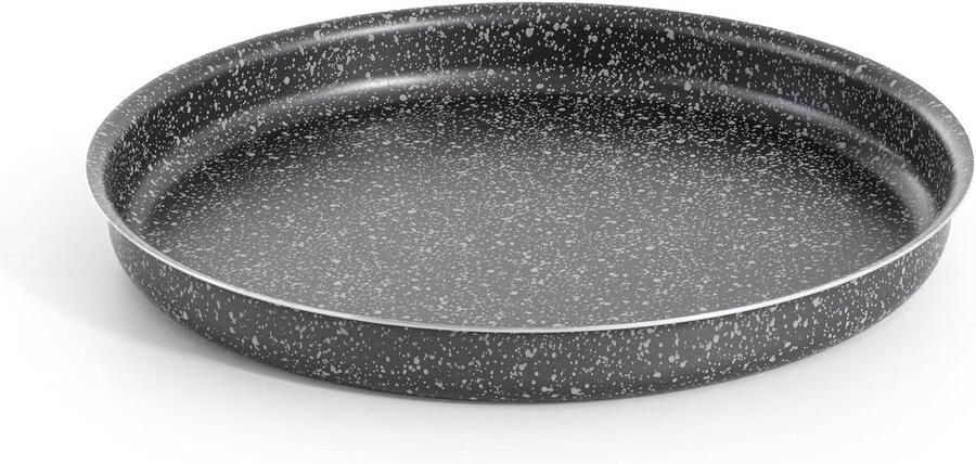 Ronde bakplaat Pizzaplaat taartvorm Pizza bakken Hoge antiaanbaklaag 34 cm Zwart