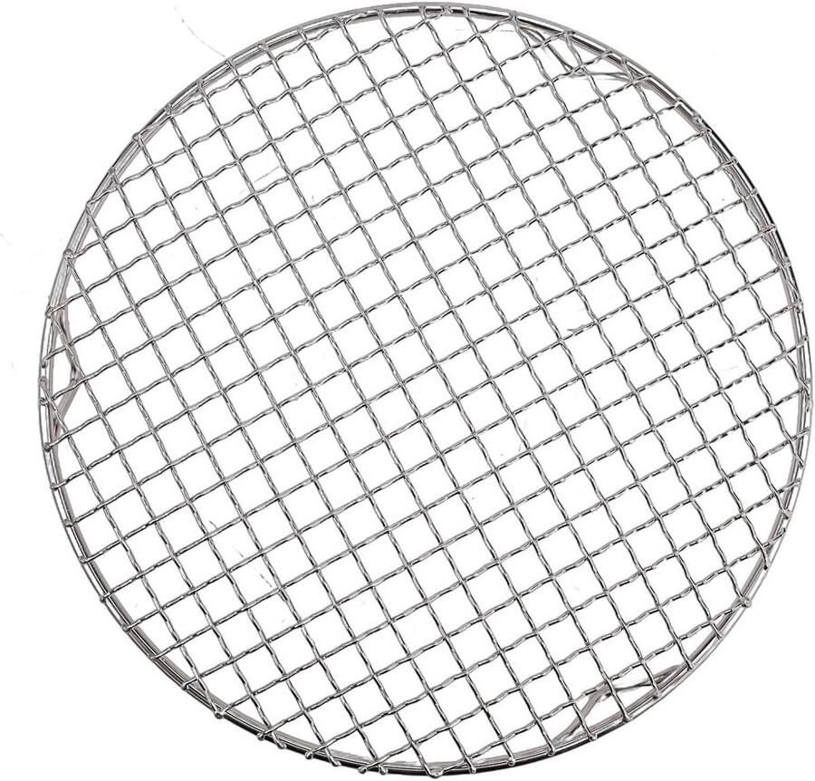 Ronde Bakrek Koelrek Metaal Bakken En Grillen Stabiele Drie Poot 26 cm Zilver