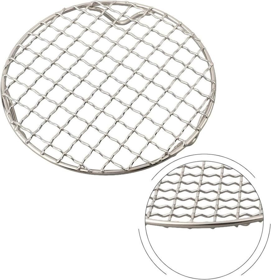 Ronde Bakrek Koelrek Taart Bakken En Grillen Roestvrij Staal 15cm Diameter Zilver