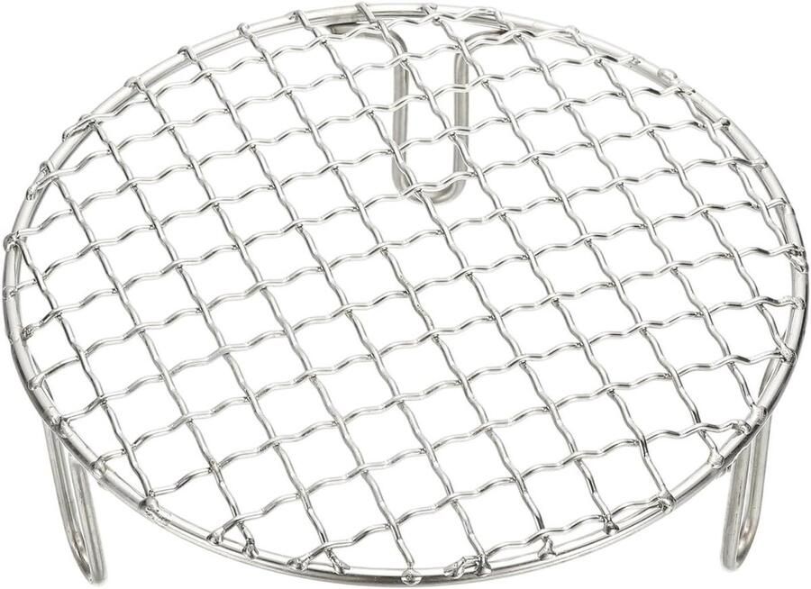 Ronde Bakrooster Grillrooster Koelrek Bakken Koelen Grillen Roestvrij Staal Met Voetjes 165 cm Diameter Zilver
