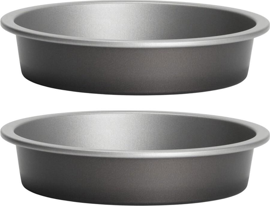 Ronde Bakvorm Accessoire Set Heteluchtfriteuse Gebruik Anti-aanbaklaag Ø17x3.5 cm Grijs
