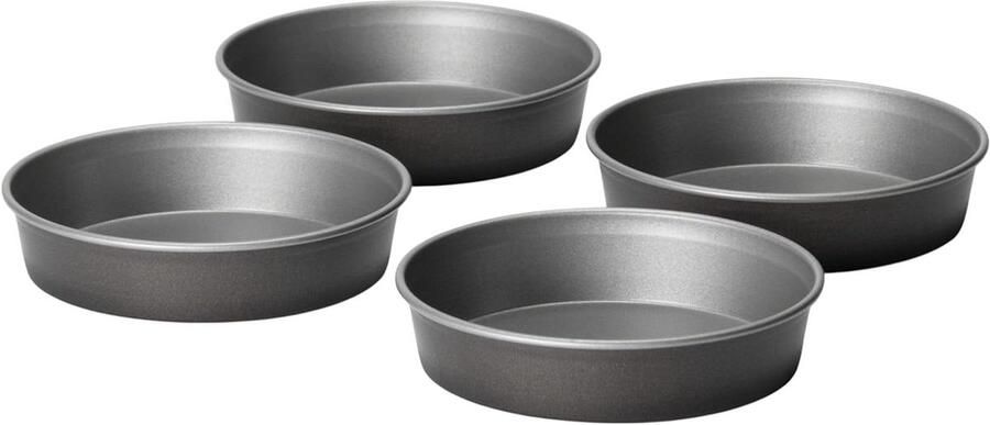 Ronde Bakvormpjes Airfryer Accessoires Kleine Snacks Maken Anti-aanbaklaag Ø 105 x 25 cm Grijs