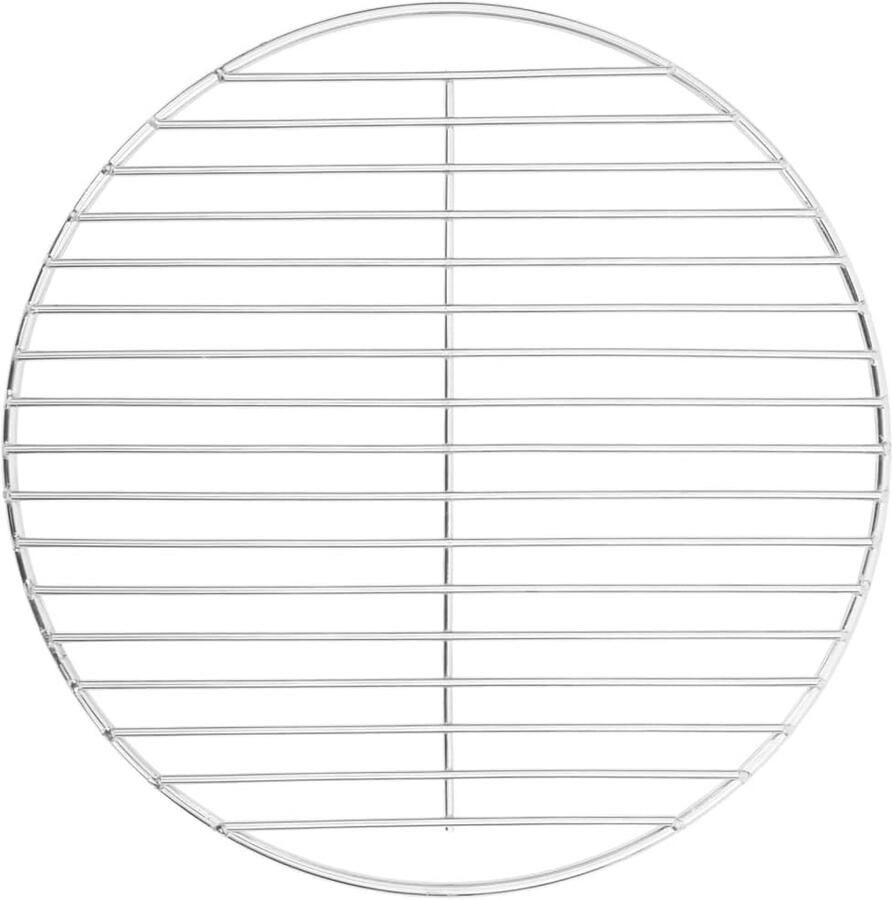 Ronde Barbecue Grondplaat Ø34.5 cm van Roestvrij Staal