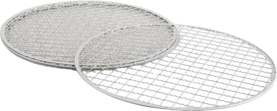 Ronde Barbecue Rekken Grill Roosters Outdoor Koken Hoge Temperatuur Bestendig 25 cm Zilver