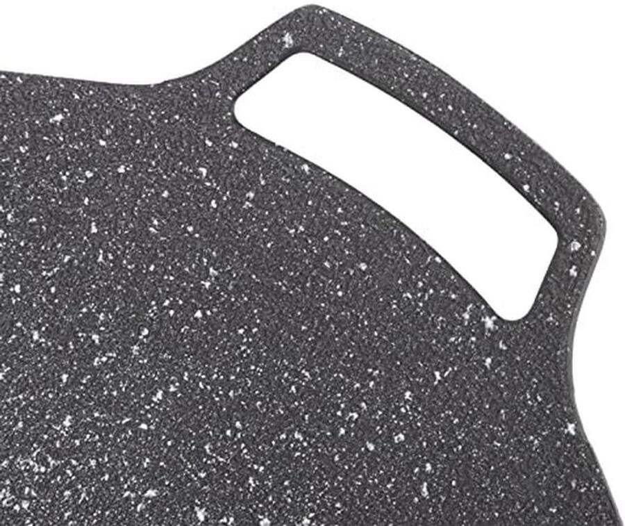 Ronde BBQ-grillpan voor gasfornuis en elektrische kookplaat Ideaal voor binnen en buiten grillen - Foto 2