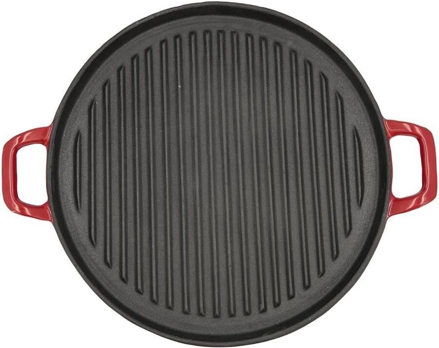 Ronde Braadpan van Geëmailleerd IJzer 32 cm Geschikt voor Inductie en Glaskeramiek