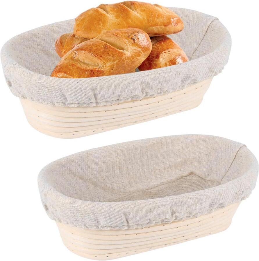 Ronde Broodvorm en Linnen Doek voor Zuurdesem Bakken