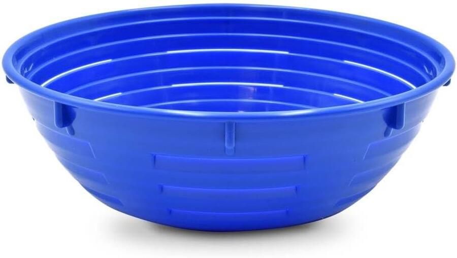 Ronde deegmand Rijsmand broodbakken Brood bakken thuis Hygiënisch en vaatwasserbestendig 24 x 9 cm Blauw