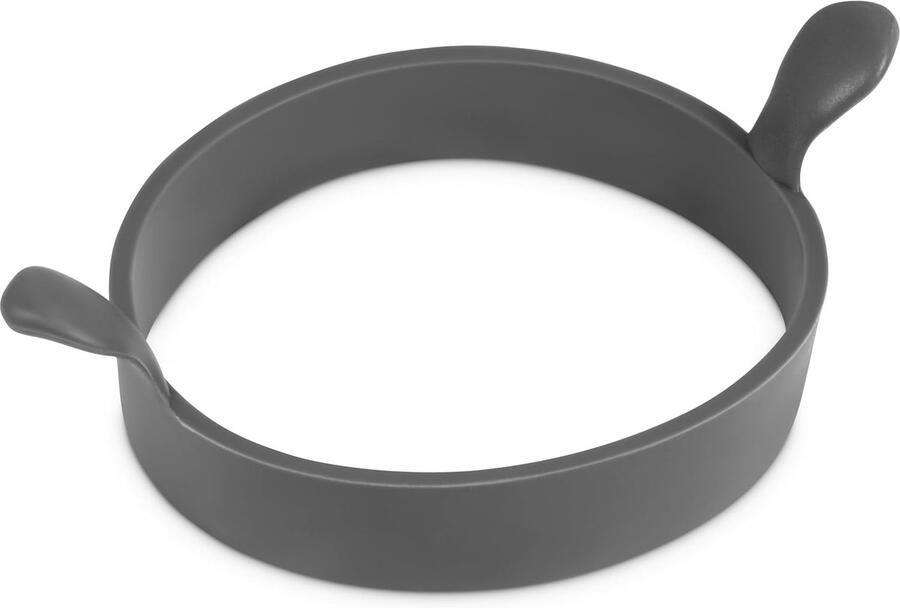 Ronde Eierring Pannenkoekvorm Perfect Bakken Hittebestendig Siliconen 9 cm Diameter Grijs