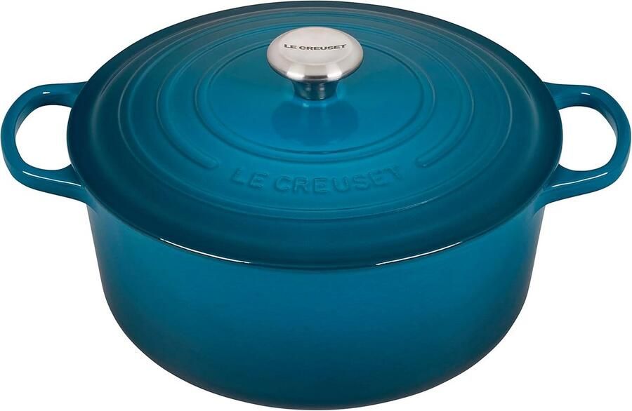 Ronde geëmailleerde gietijzeren braadpan 28 cm voor alle warmtebronnen