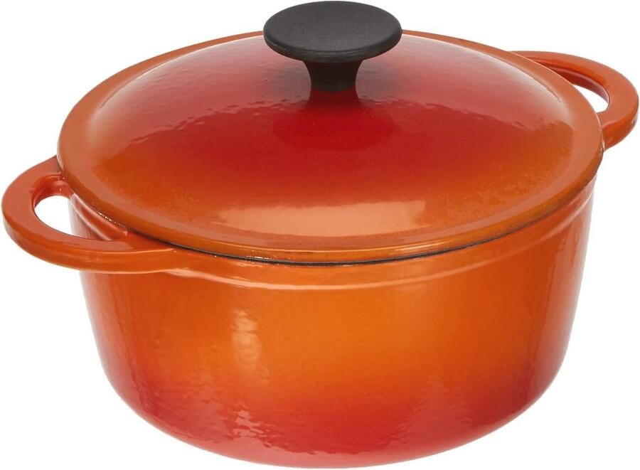 Ronde Gietijzeren Braadpan 2 5 L 21 cm Oranje
