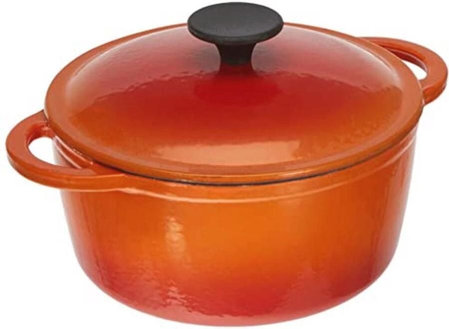 Ronde Gietijzeren Braadpan 2 5 L 21 cm Oranje
