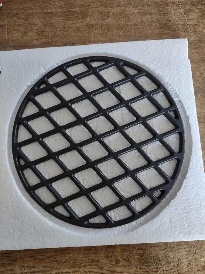 Ronde Gietijzeren Grillrooster 30cm Zwaar Voor Kamado BBQ
