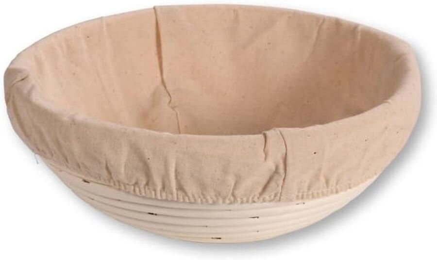 Ronde Gistingsmand voor Brood- en Pizzadeeg – Ø22 cm Naturel Duurzaam Rotan