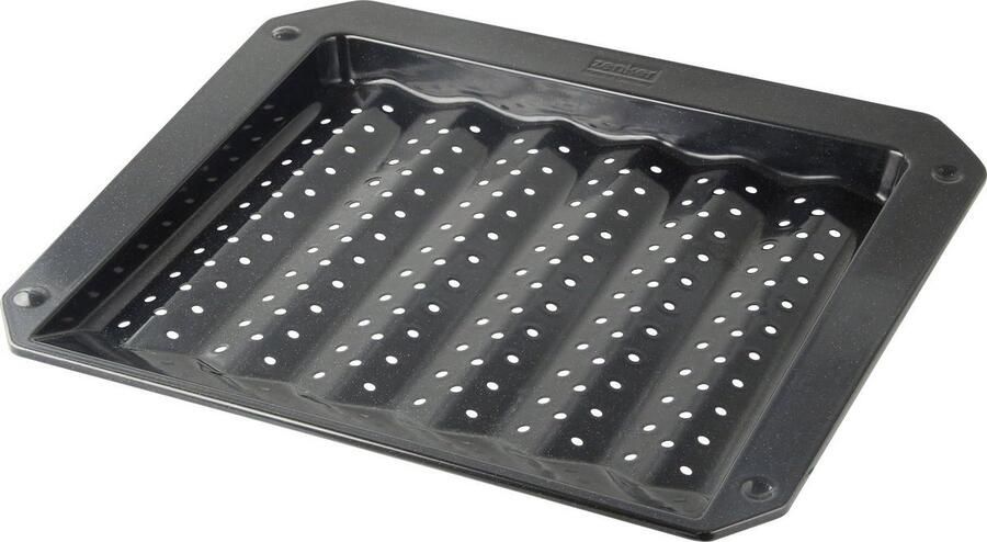 Ronde Grill- en Ovenplaat met Antiaanbaklaag en Vetopvang
