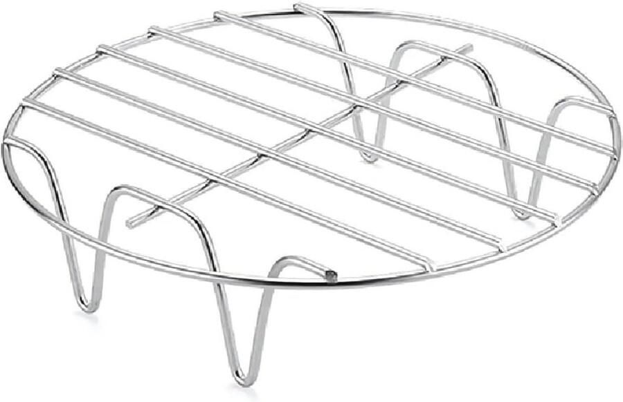 Ronde Grill voor Heteluchtfriteuse 17 5 x 17 5 x 2 5 cm Roestvrijstalen Accessoires
