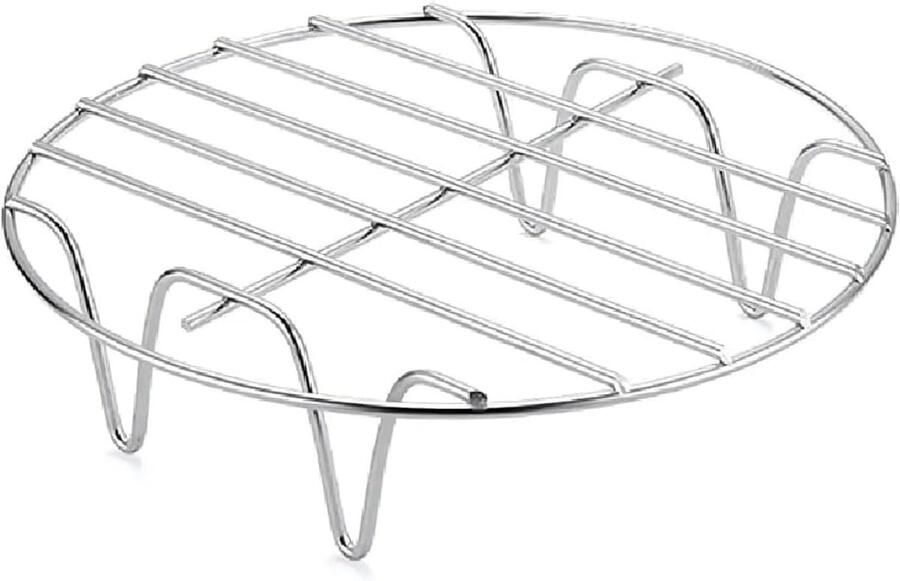 Ronde grill voor heteluchtfriteuse 17 5 x 17 5 x 2 5 cm Roestvrijstalen accessoires voor friteuse ovens steamer grill