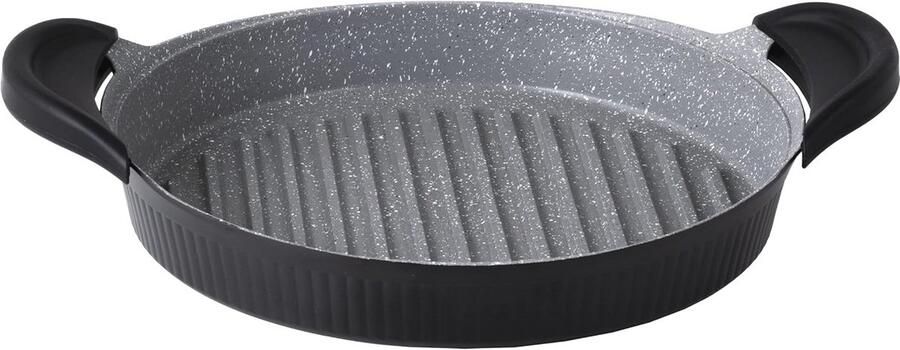 Ronde Grillpan met Petravera Coating voor Inductie 28 cm