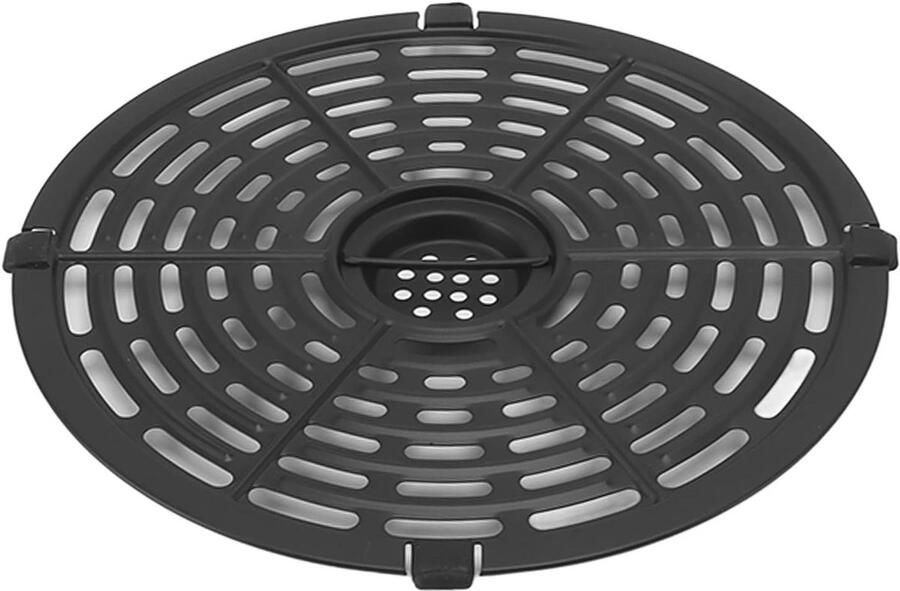 Ronde Grillpan voor Airfryer Vervangende Bakplaat met Antiaanbaklaag en Handvat 20CM