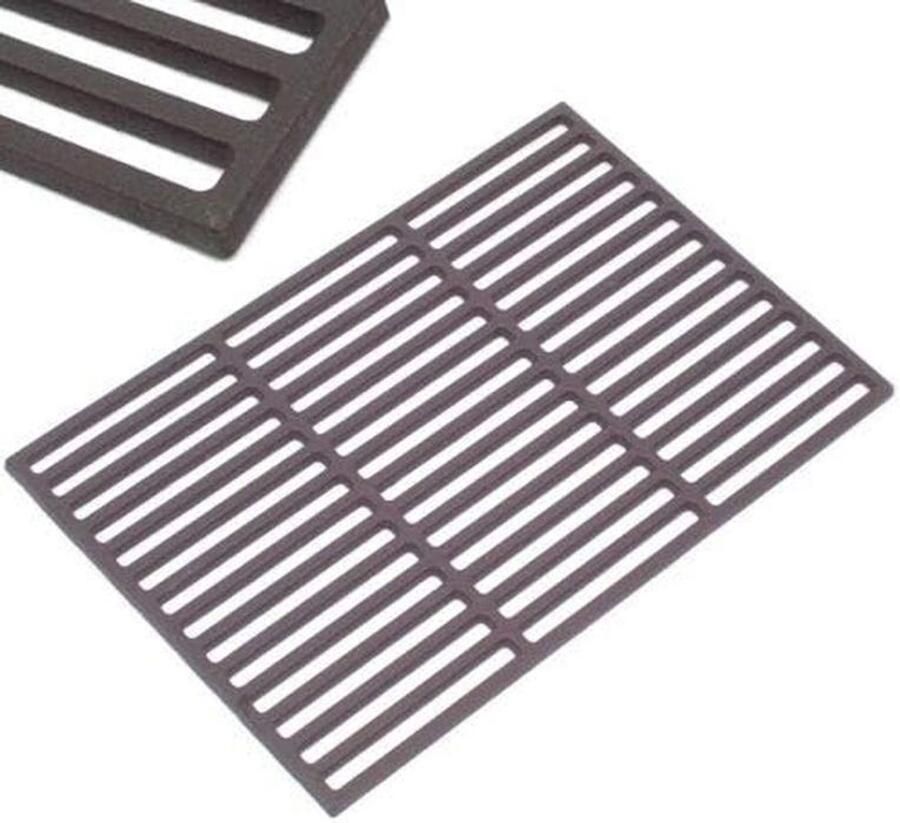 Ronde Grillrooster Gietijzer Geëmailleerd 45x30 cm voor Barbecue – Perfect Grillresultaat