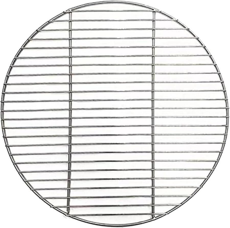Ronde Grillrooster van RVS (43 45 cm) voor Barbecue Camping en Buiten Koken