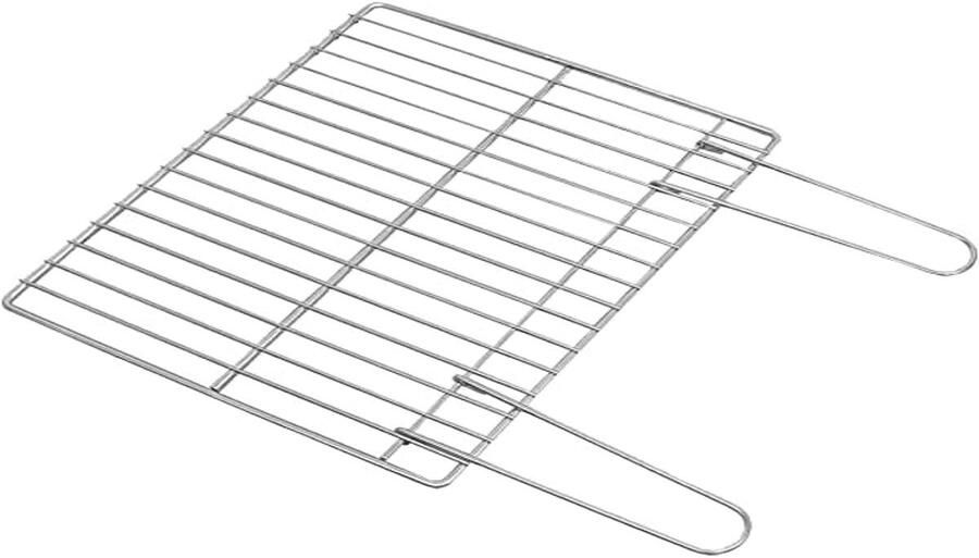 Ronde Grillrooster Verzinkt 43.5 x 41 cm voor BBQ en Kampvuur