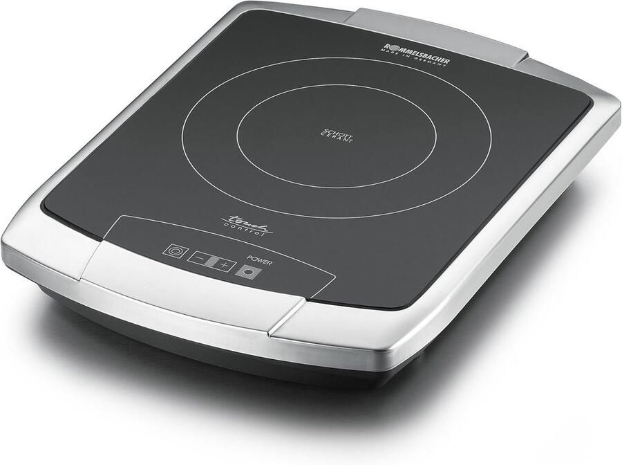 Ronde Inductiekookplaat met 2 Zones en Touch Control Energiezuinig Koken