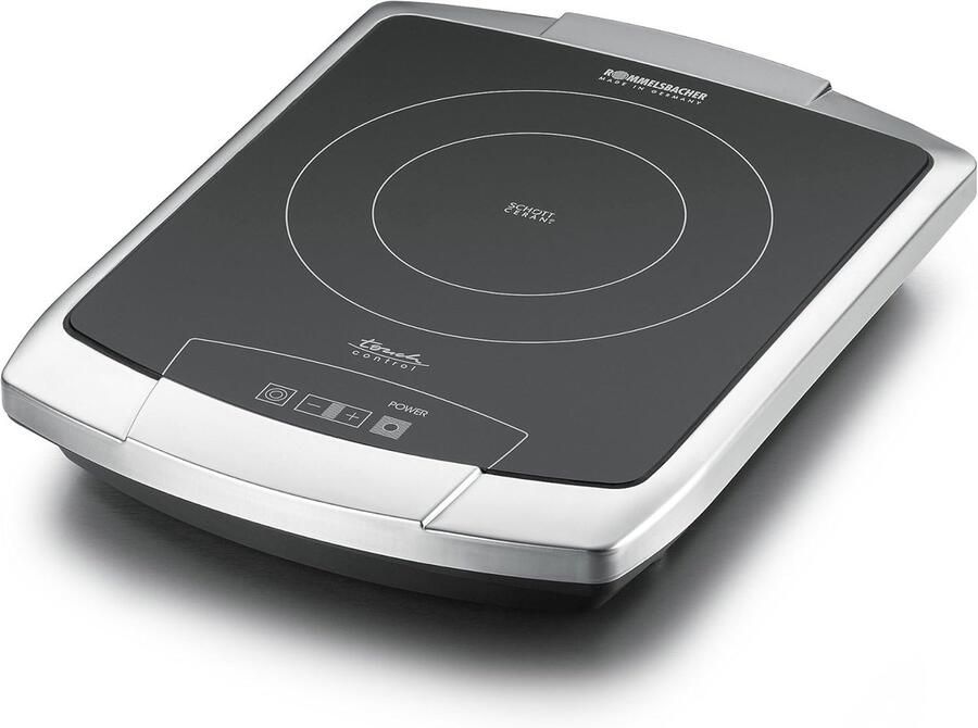 Enkele Kookplaat Inductie Kookplaat Snel Koken Dubbel Circuit Zone 41 x 305 cm Roestvrij Staal