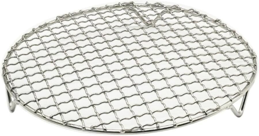 Ronde Koelrekken Bakplaat Grill Veelzijdig Koken Roestvrij Staal 15 cm Zilver