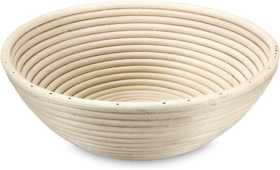 Ronde mand Broodmand Brood bakken Natuurlijk materiaal 235 cm diameter Beige