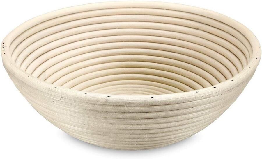 Ronde mand Broodmand deeg Brood bakken Natuurlijk materiaal 235 cm diameter Beige