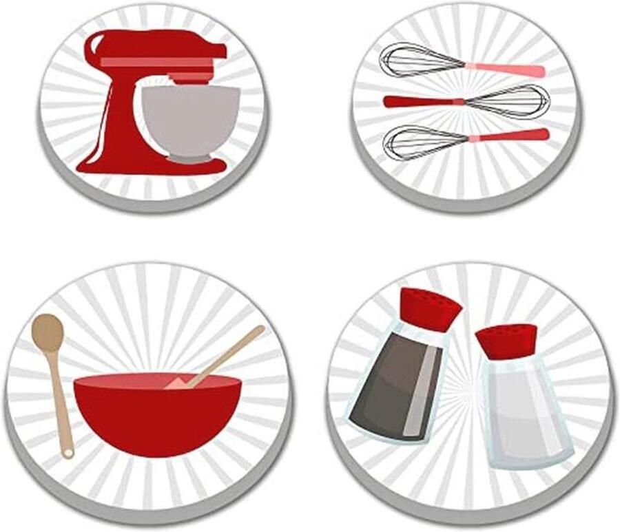 Ronde Metalen Kookplaat Covers 4 Stuks voor Elektrische Fornuizen en Gasfornuizen